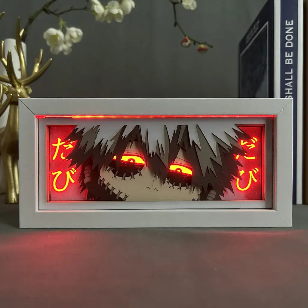 Dabi GlowFrame - My Hero Academia - Framed Wall Art by Zyko
