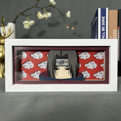 Itachi Uchiha GlowFrame - Naruto Series - Framed Wall Art by Zyko