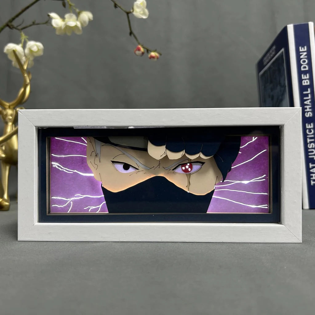 Kakashi GlowFrame - Naruto - Framed Wall Art by Zyko