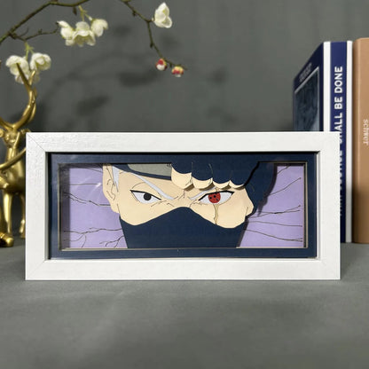 Kakashi GlowFrame - Naruto - Framed Wall Art by Zyko