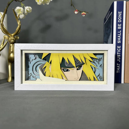 Minato Namikaze GlowFrame - Naruto - Framed Wall Art by Zyko