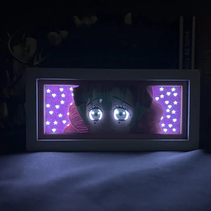 Mitsuri Kanroji GlowFrame - Demon Slayer: Kimetsu no Yaiba - Framed Wall Art by Zyko
