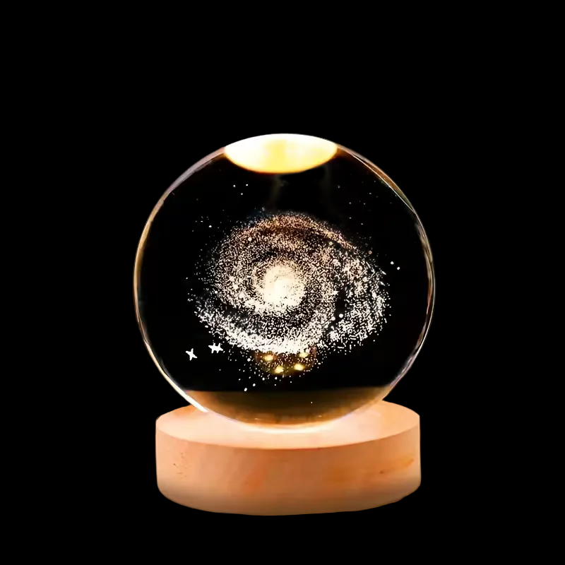 Space gifts for space lover crystall space ball lamp