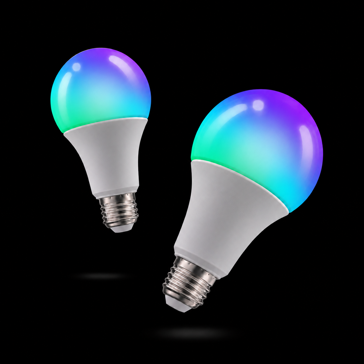 Zyko smart RGB+CCT WiFi bulb with E27 base, 10W power and 800lm brightness shown as a clean product shot