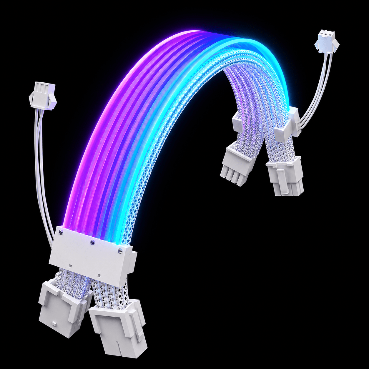 Zyko RGB Dual 8-Pin GPU Cable Extension - Zyko -