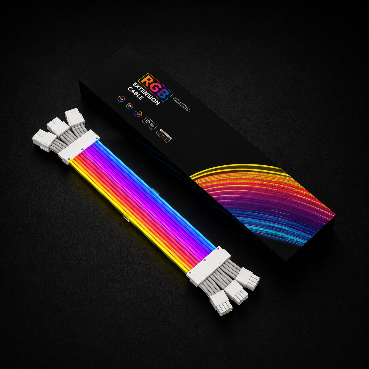 Zyko RGB Triple 8-Pin GPU Cable Extension - Zyko -