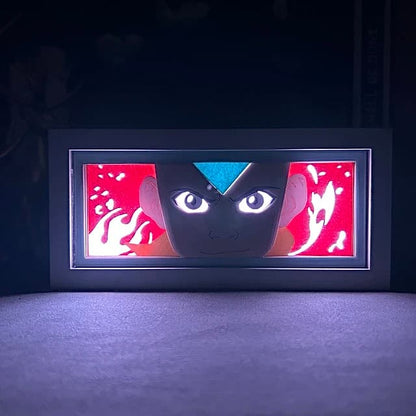 Aang GlowFrame - Avatar: The Last Airbender - Framed Wall Art by Zyko 
