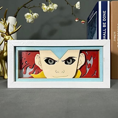 Aang GlowFrame - Avatar: The Last Airbender - Framed Wall Art by Zyko 