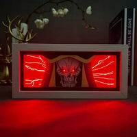 Ainz Ooal Gown GlowFrame - Overlord - Framed Wall Art by Zyko 
