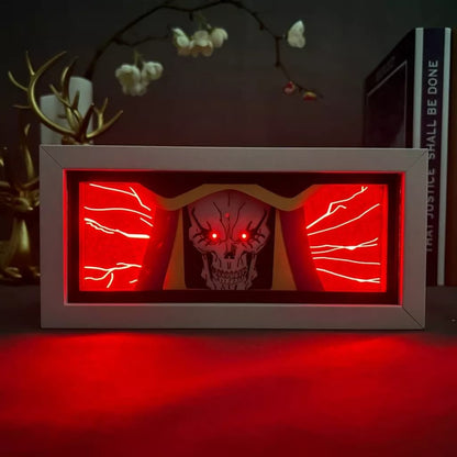 Ainz Ooal Gown GlowFrame - Overlord - Framed Wall Art by Zyko 