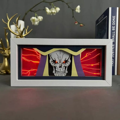 Ainz Ooal Gown GlowFrame - Overlord - Framed Wall Art by Zyko 