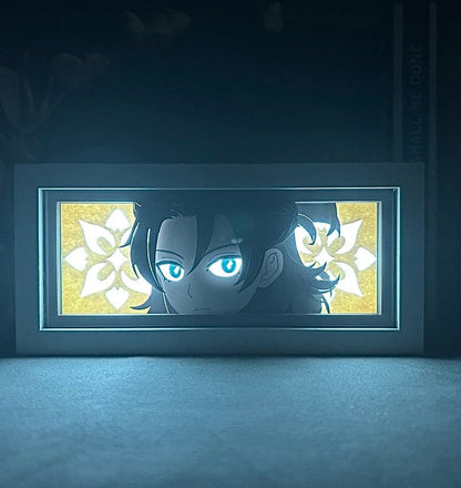 Albedo GlowFrame - Genshin Impact - Framed Wall Art by Zyko 