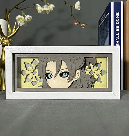 Albedo GlowFrame - Genshin Impact - Framed Wall Art by Zyko 