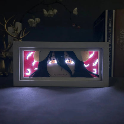 Albedo GlowFrame - Overlord - Framed Wall Art by Zyko 