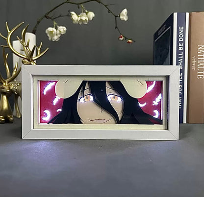 Albedo GlowFrame - Overlord - Framed Wall Art by Zyko 