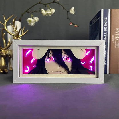 Albedo GlowFrame - Overlord - Framed Wall Art by Zyko 