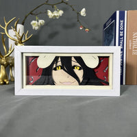 Albedo GlowFrame - Overlord - Framed Wall Art by Zyko 