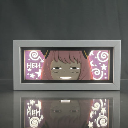 Anya GlowFrame - Spy x Family - Framed Wall Art by Zyko 