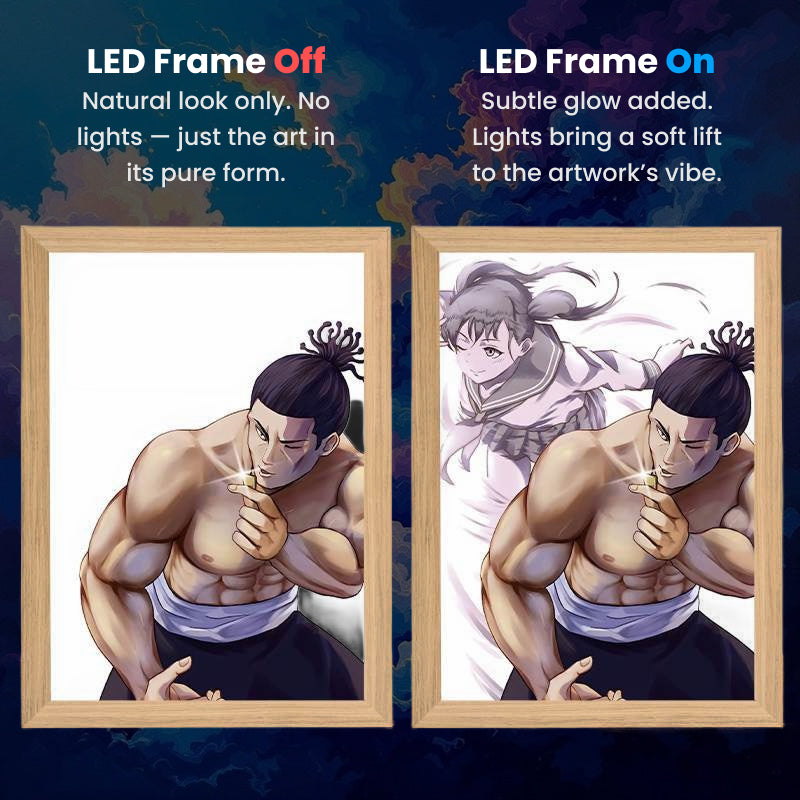 Aoi Todo, LumiFrame: Jujutsu Kaisen - Framed Wall Art by Zyko 
