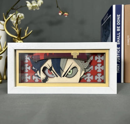 Asta GlowFrame - Black Clover - Framed Wall Art by Zyko 