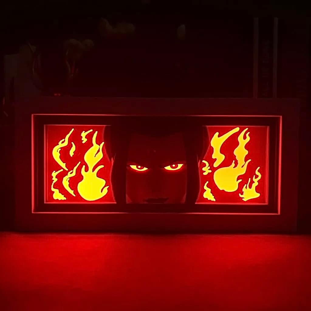 Azula GlowFrame - Avatar: The Last Airbender - Framed Wall Art by Zyko 
