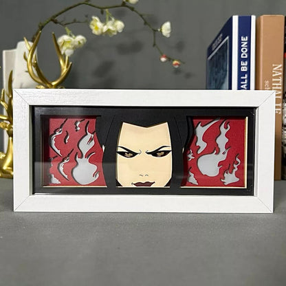 Azula GlowFrame - Avatar: The Last Airbender - Framed Wall Art by Zyko 