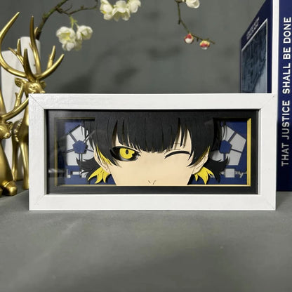 Bachira Meguru GlowFrame - Blue Lock - Framed Wall Art by Zyko 