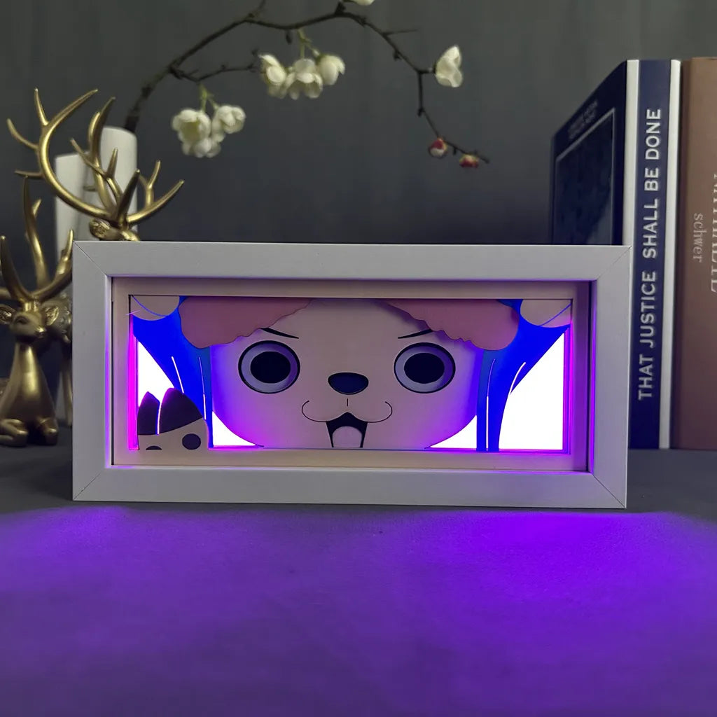 Chopper GlowFrame - One Piece - Framed Wall Art by Zyko 