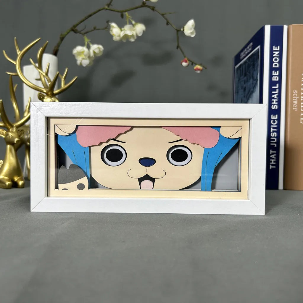 Chopper GlowFrame - One Piece - Framed Wall Art by Zyko 