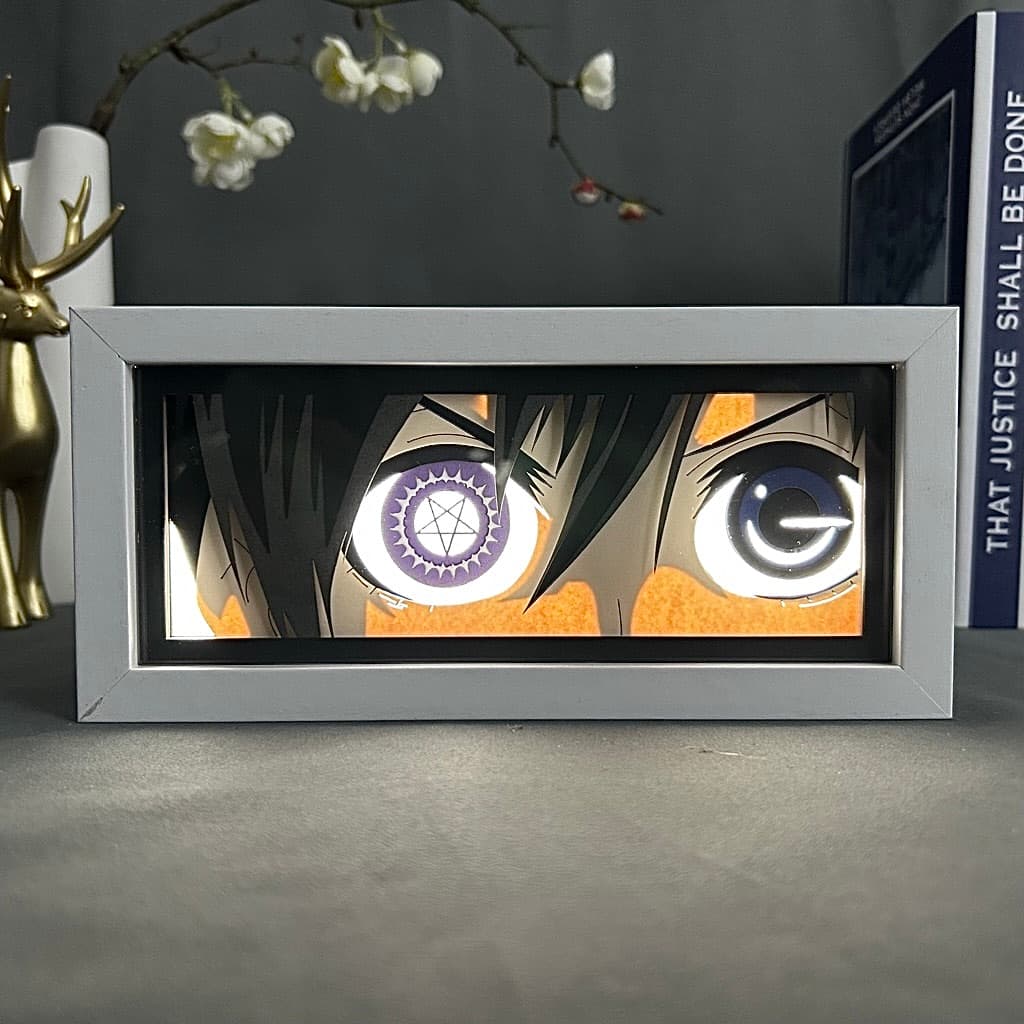 Ciel Phantomhive GlowFrame - Black Butler - Framed Wall Art by Zyko 