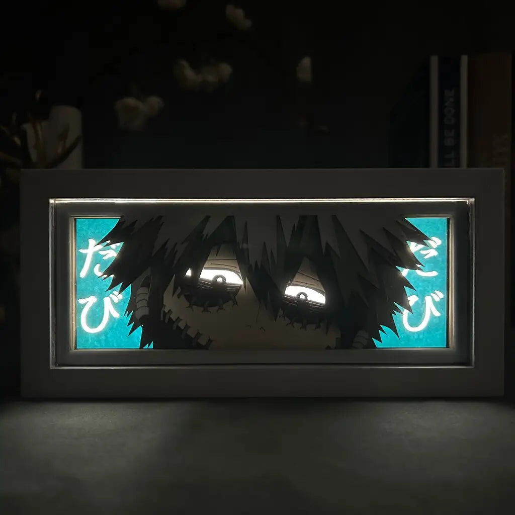 Dabi GlowFrame - My Hero Academia - Framed Wall Art by Zyko 