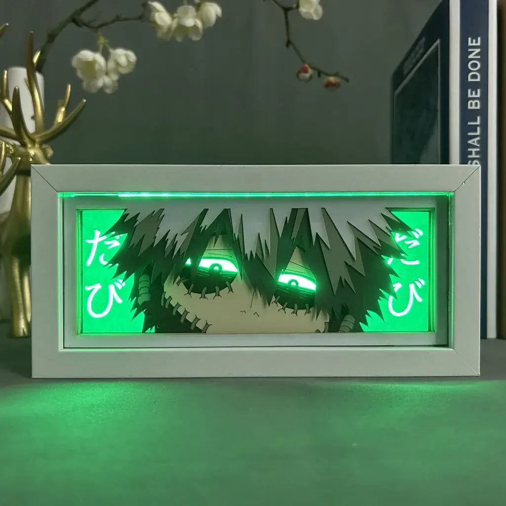 Dabi GlowFrame - My Hero Academia - Framed Wall Art by Zyko 