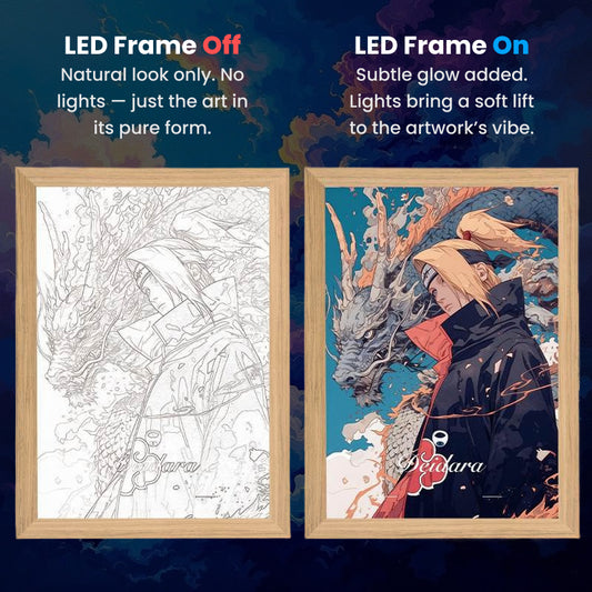 Deidara, LumiFrame: Naruto Series - Framed Wall Art by Zyko 