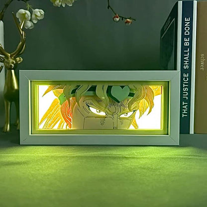 Dio Brando GlowFrame - JoJo's Bizarre Adventure - Framed Wall Art by Zyko 