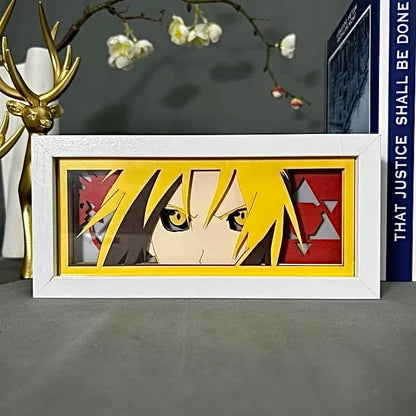 Edward Elric GlowFrame - Fullmetal Alchemist - Framed Wall Art by Zyko 