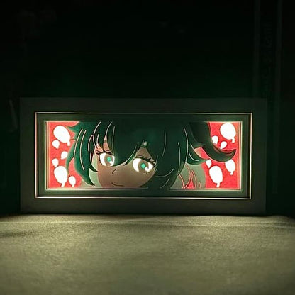Ganyu GlowFrame - Genshin Impact - Framed Wall Art by Zyko 