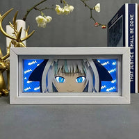Gawr Gura GlowFrame - Hololive - Framed Wall Art by Zyko 