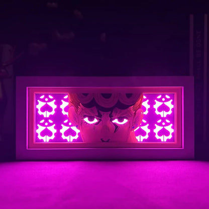 Giorno GlowFrame - JoJo's Bizarre Adventure - Framed Wall Art by Zyko 