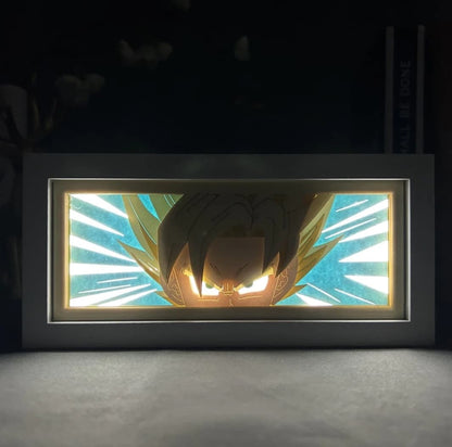 Goku GlowFrame - Dragon Ball Z - Framed Wall Art by Zyko 