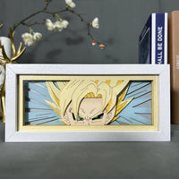 Goku GlowFrame - Dragon Ball Z - Framed Wall Art by Zyko 