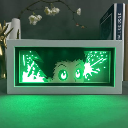 Gon Freecss GlowFrame - Hunter x Hunter - Framed Wall Art by Zyko 