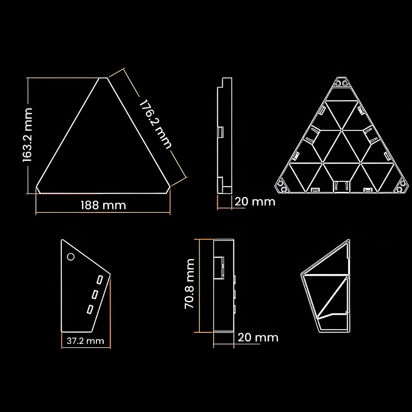 NovaFrame – Modular RGB Triangle Light Panels