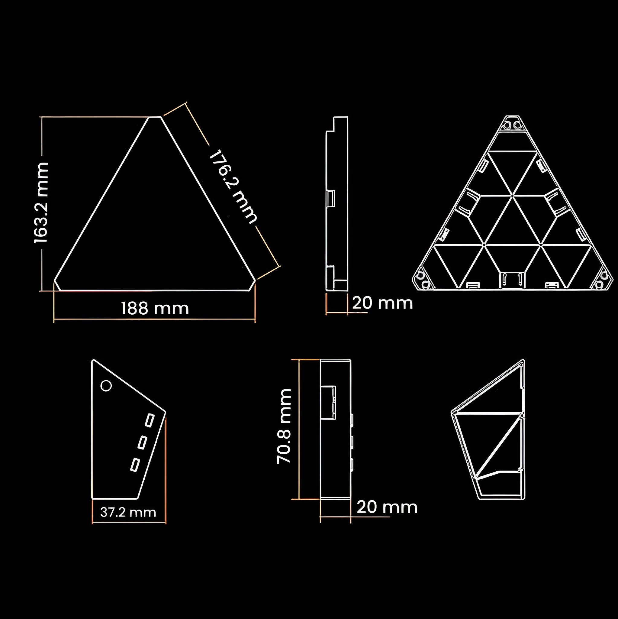 NovaFrame – Modular RGB Triangle Light Panels