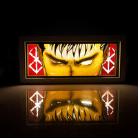 Guts GlowFrame - Berserk - Framed Wall Art by Zyko 