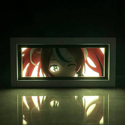 Hakos Baelz GlowFrame - Hololive - Framed Wall Art by Zyko 