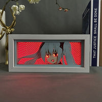 Hatsune Miku GlowFrame - Vocaloid - Framed Wall Art by Zyko 