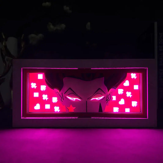 Hisoka GlowFrame - Hunter x Hunter - Framed Wall Art by Zyko 