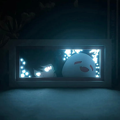 Hutao GlowFrame - Genshin Impact - Framed Wall Art by Zyko 