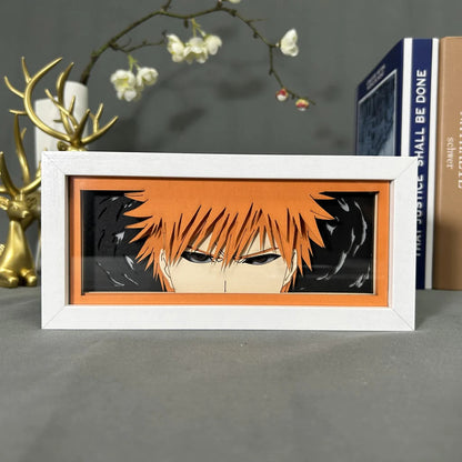 Ichigo Kurosaki GlowFrame - Bleach - Framed Wall Art by Zyko 