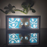 Inosuke GlowFrame - Demon Slayer - Framed Wall Art by Zyko 